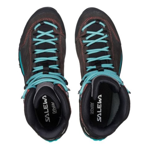 Salewa MTN Trainer Mid GTX Damski Dorosły Czarny, Niebieski