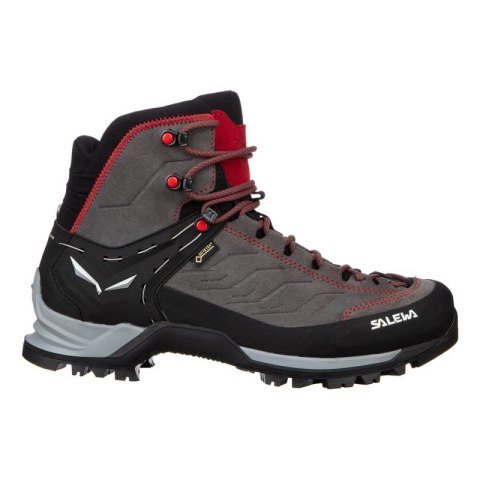 Salewa MTN Trainer Mid GTX Męski Dorosły Ciemnoszary, Szary, Czerwony