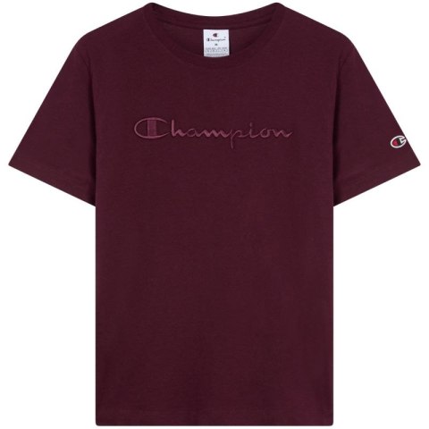 Koszulka damska Champion SS Tee bordowa 118382 RS522