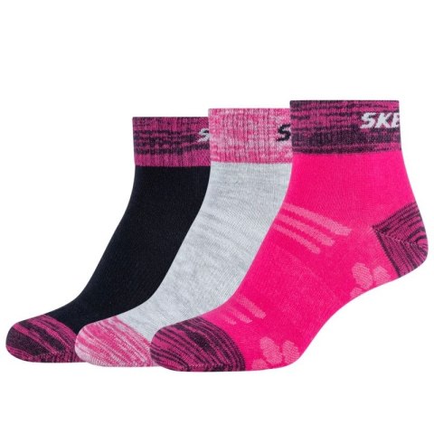 Skechers 3PPK Wm Mesh Ventilation Quarter Socks SK42022-0400 Wielokolorowe 35-38