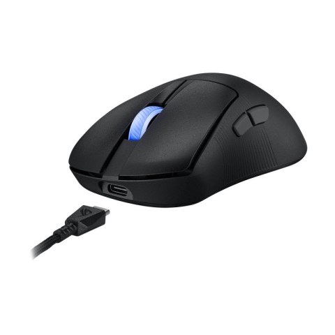 ASUS ROG Keris II Ace Wireless AimPoint Black myszka Gaming Po prawej stronie RF Wireless + Bluetooth + USB Type-A Optyczny 4200 Asus