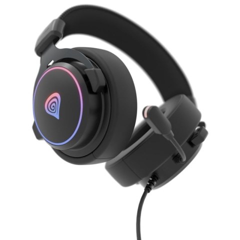 GENESIS NSG-2169 słuchawki/zestaw słuchawkowy Przewodowa Opaska na głowę Gaming USB Typu-A Czarny