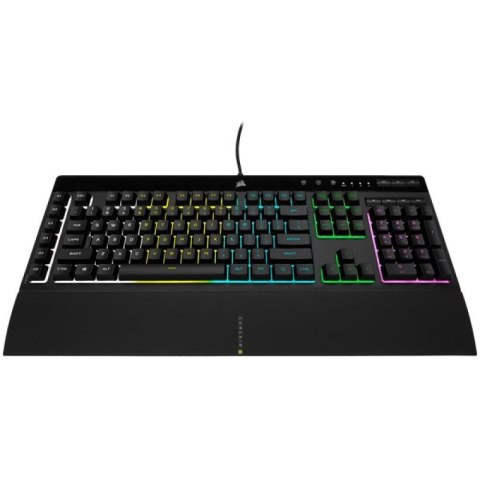 Korsarz | Gumowa kopuła | K55 RGB PRO | Klawiatura do gier | Klawiatura do gier | Światło LED RGB | Stany Zjednoczone | Przewodo