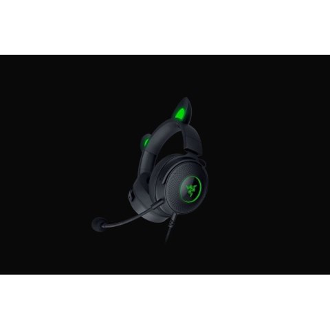 Razer Wired, Nauszne, Czarny, Zestaw słuchawkowy do gier, Kraken V2 Pro, Kitty Edition