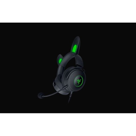 Razer Wired, Nauszne, Czarny, Zestaw słuchawkowy do gier, Kraken V2 Pro, Kitty Edition