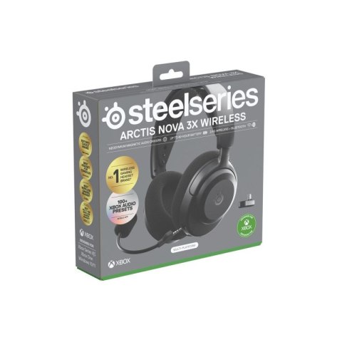 Słuchawki Steelseries Arctis Nova 3X Wireless for Xbox, czarne Steelseries