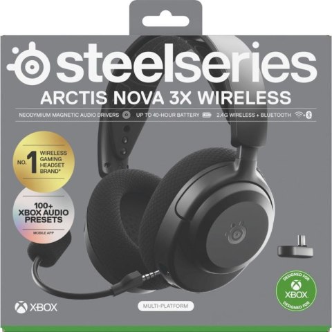 Słuchawki Steelseries Arctis Nova 3X Wireless for Xbox, czarne Steelseries