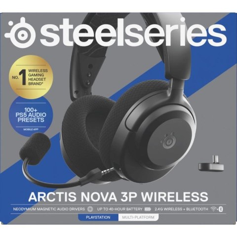 Słuchawki Steelseries Arctis Nova 3P Wireless for Playstation, Black Steelseries