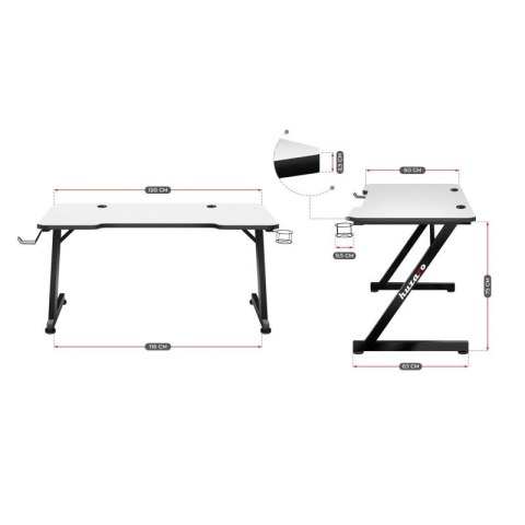 Biurko gamingowe Huzaro Hero 2.5 White