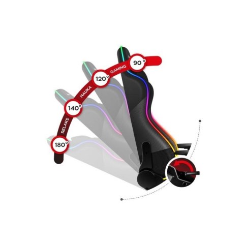 Fotel gamingowy Huzaro Force 6.2 Black RGB