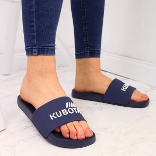 Klapki plażowe basenowe basic Kubota W KUB1B granatowe Inny