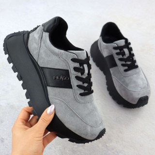 Półbuty sneakersy na platformie Filippo W DP6785 PAW637C Filippo