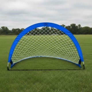 Bramka piłkarska treningowa pop-up - niebieska (L) 183x104x104 cm