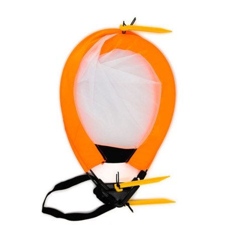 Bramka piłkarska treningowa pop-up - pomarańczowa (S) 76x45x45 cm
