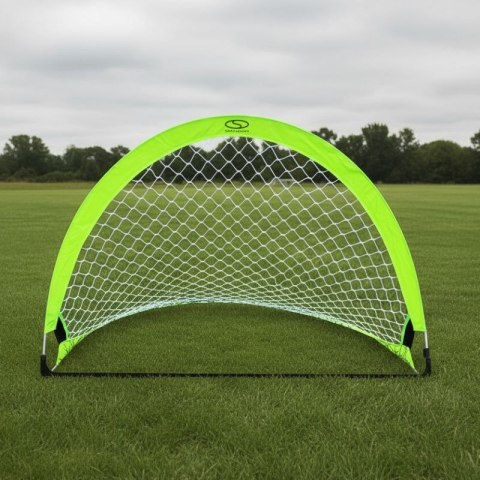 Bramka piłkarska treningowa pop-up - zielony neon (M) 120x80x80 cm