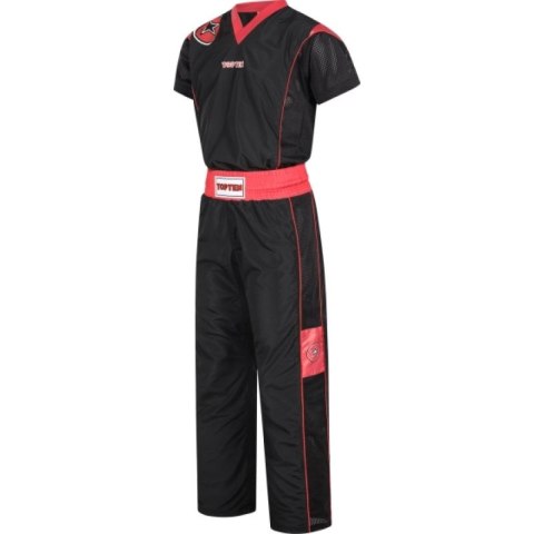 Strój do pointfightingu TOP TEN "Star Edition" czarno-czerwony (WAKO APPROVED new)