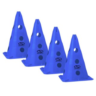 Zestaw pachołków treningowych 4 szt. - 30 cm niebieskie / PT4-13H-B