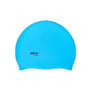 NQC JEDNOKOLOROWY BL02 NIEBIESKI CZEPEK SILIKONOWY NILS AQUA NILS AQUA