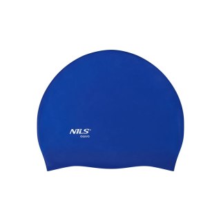 NQC JEDNOKOLOROWY BL04 CIEMNONIEBIESKI CZEPEK SILIKONOWY NILS AQUA NILS AQUA