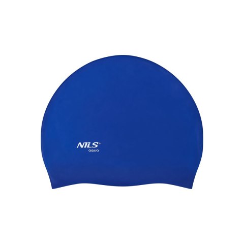 NQC JEDNOKOLOROWY BL04 CIEMNONIEBIESKI CZEPEK SILIKONOWY NILS AQUA NILS AQUA