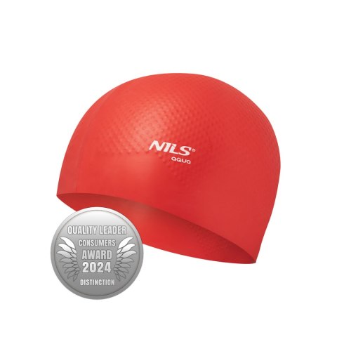 NQC JEDNOKOLOROWY CZERWONY CZEPEK SILIKONOWY DOTS NILS AQUA NILS AQUA