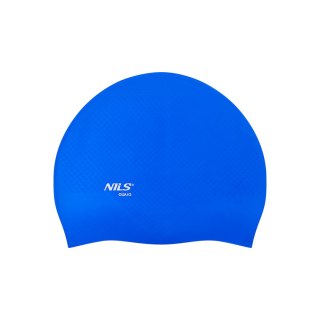 NQC JEDNOKOLOROWY NIEBIESKI CZEPEK SILIKONOWY DOTS NILS AQUA NILS AQUA