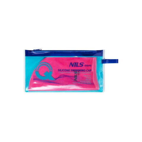 NQC JEDNOKOLOROWY PK01 RÓŻOWY CZEPEK SILIKONOWY NILS AQUA NILS AQUA