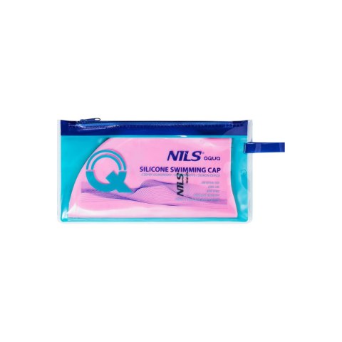 NQC JEDNOKOLOROWY PK02 JASNORÓŻOWY CZEPEK SILIKONOWY NILS AQUA NILS AQUA