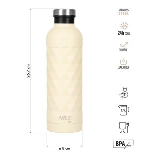 NC3805 BUTELKA TURYSTYCZNA 750ML BEŻOWA NILS CAMP NILS CAMP