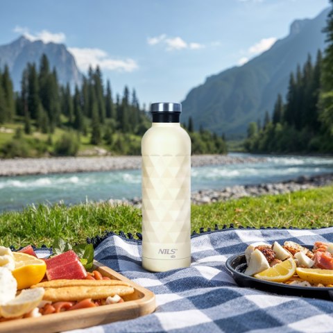 NC3805 BUTELKA TURYSTYCZNA 750ML BEŻOWA NILS CAMP NILS CAMP