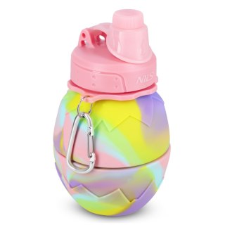 NC4102 BIDON SILIKONOWY SKŁADANY 700ML RÓŻOWY NILS NILS