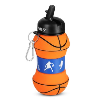 NC4104 BUTELKA SPORTOWA SKŁADANA 550ML BASKETBALL NILS NILS
