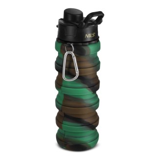 NC4106 BIDON SILIKONOWY SKŁADANY 500ML ZIELONY NILS NILS