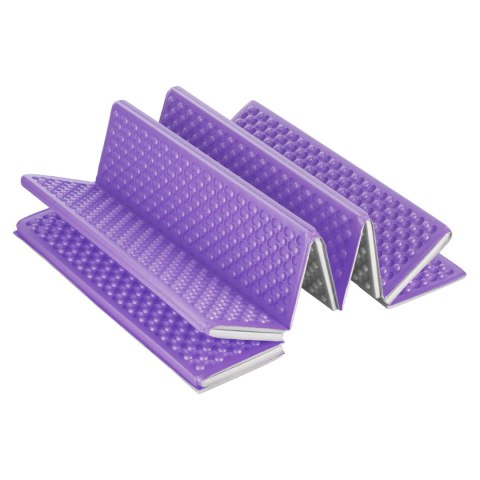 NC17103 KARIMATA SKŁADANA TURYSTYCZNA Z PODBICIEM ALUMINIOWYM + XPE 195 CM FIOLETOWA NILS CAMP NILS CAMP