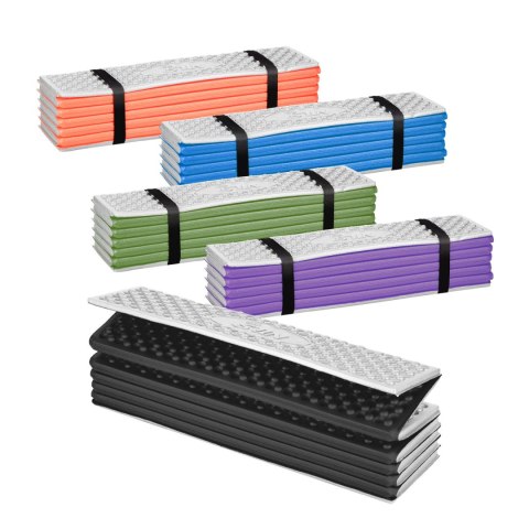 NC17103 KARIMATA SKŁADANA TURYSTYCZNA Z PODBICIEM ALUMINIOWYM + XPE 195 CM FIOLETOWA NILS CAMP NILS CAMP