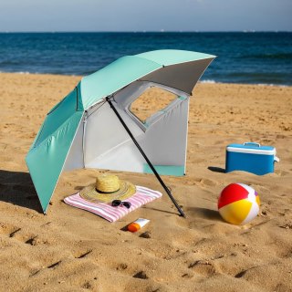NC17114 PARASOL/PARAWAN PLAŻOWY 2W1 XXL 240 CM ZIELONY NILS NILS