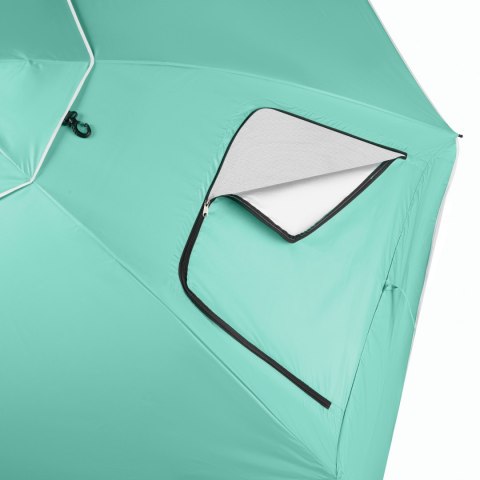 NC17114 PARASOL/PARAWAN PLAŻOWY 2W1 XXL 240 CM ZIELONY NILS NILS