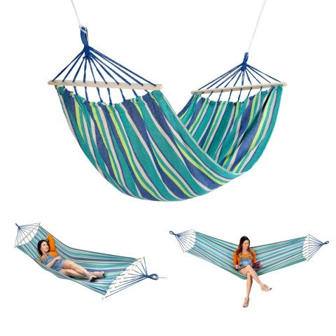 NC9001 MORSKI HAMAK Z DREWNIANĄ BELKĄ 70CM I METALOWYM UCHWYTEM NILS CAMP NILS
