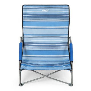 NC3035 NIEBIESKO-BIAŁY KRZESŁO PLAŻOWE NILS NILS