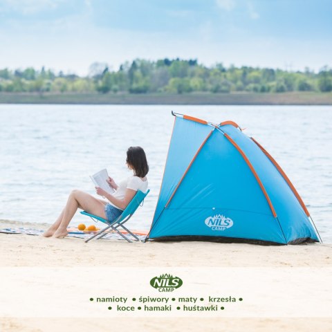 NC8030 NIEBIESKI NAMIOT PLAŻOWY 260x120x120 CM NILS NILS