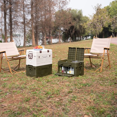 NCB4003 SKŁADANA SKRZYNIA KEMPINGOWA Z POKRYWĄ ZIELONA NILS CAMP NILS CAMP