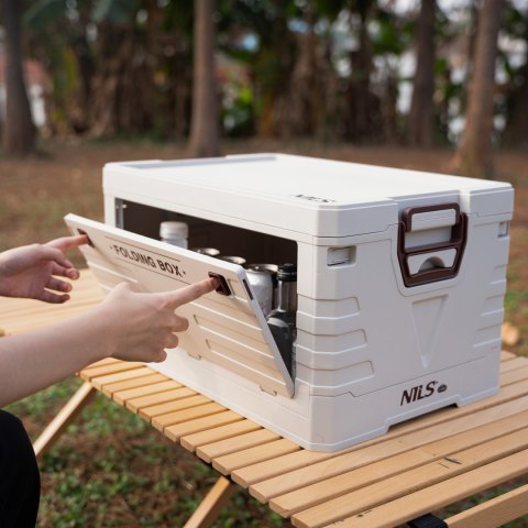 NCB4004 SKŁADANA SKRZYNIA KEMPINGOWA Z POKRYWĄ 50L NILS CAMP NILS CAMP