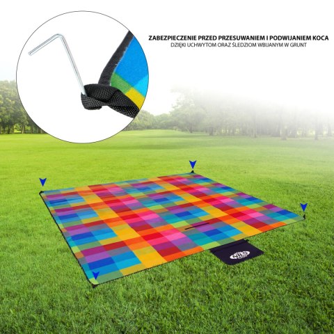 NC2221 KOC PIKNIKOWY MULTI 250x200 CM PE + ALU NILS CAMP NILS