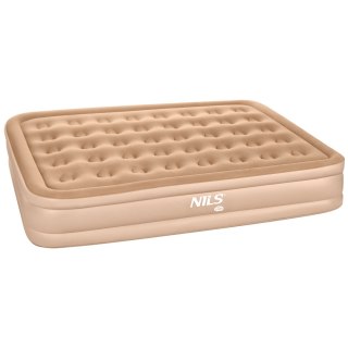 NC2808 MATERAC DWUOSOBOWY KING SIZE BEŻOWY + POMPKA ELEKTRYCZNA NILS CAMP NILS CAMP