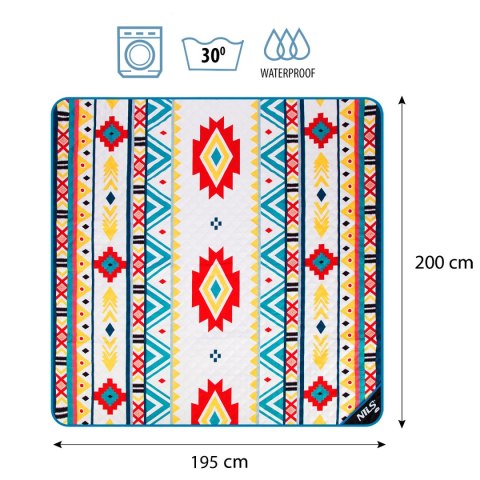 NC8022 AZTEK KOC PIKNIKOWY 195X200 CM NILS CAMP NILS