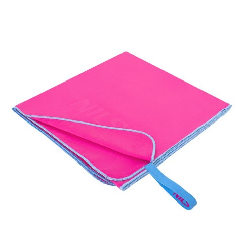 NCR11 RĘCZNIK Z MIKROFIBRY RÓŻOWY 140x70 cm NILS NILS