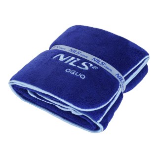 NAR14 RĘCZNIK Z MIKROFIBRY FROTTE GRANATOWY 160X80cm NILS AQUA NILS AQUA