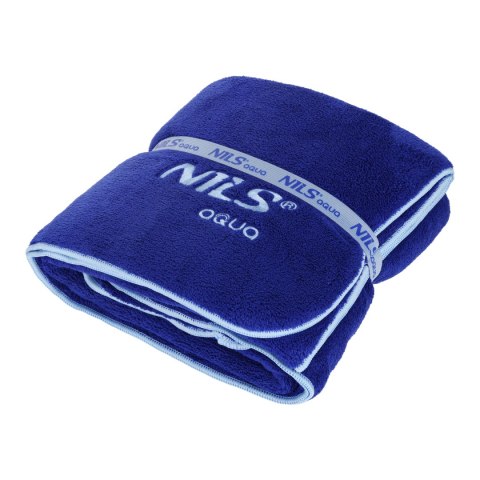 NAR14 RĘCZNIK Z MIKROFIBRY FROTTE GRANATOWY 160X80cm NILS AQUA NILS AQUA