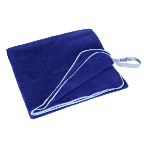 NAR14 RĘCZNIK Z MIKROFIBRY FROTTE GRANATOWY 160X80cm NILS AQUA NILS AQUA