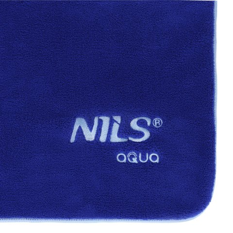 NAR14 RĘCZNIK Z MIKROFIBRY FROTTE GRANATOWY 160X80cm NILS AQUA NILS AQUA
